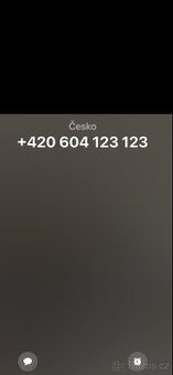 Skutečné zlate číslo 604 123 123