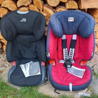 Dvě autosedačky Britax Römer (9-36kg a 15-36kg)