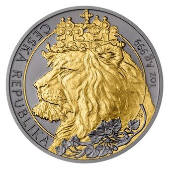 Investiční mince stříbrná Český lev 1oz, 2021