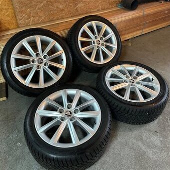 ALU Kola ŠKODA 5x112 R17 TERON Zimní Pneu 225/45/17