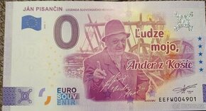 0 Euro Souvenir JÁN PISANČIN