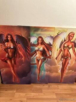 Tři krásné obrazy podle hry Fairy Tale 120x60