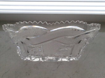 Velká bohatě broušená mísa