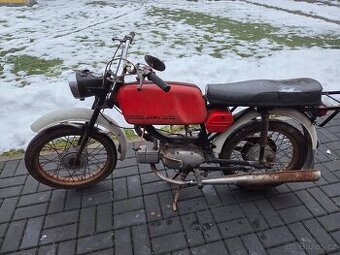 Jawa 23 Mustang bez TP, červený původní 6.