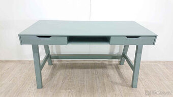 Zelený pracovní stůl z borovicového dřeva Nikki WOOOD