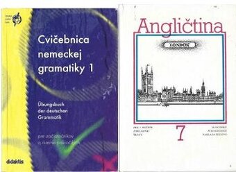 Jazykové učebnice a slovníky po 25 Kč