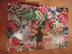 Puzzle obraz coca cola včetně rámu 1000 dílků