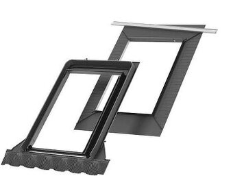 lemování Velux do profilované krytiny se zateplením EDW 2000