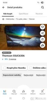 Tv thomson4k 138cm smart..wifi tube flix.