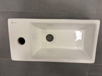 Umývátko SAT Brevis 40,5x20,5 cm otvor pro baterii vlevo SAT