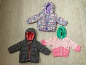 Holčičí bundy vel. 74, 76 a 83