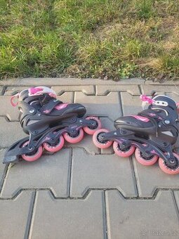 Dětské kolečkové brusle rostoucí, vel 29-32, chrániče