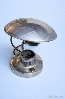 Starší industriální stolní lampa – kov / chrom – původní sta