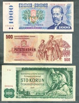 Sestava staré bankovky 1961-1988