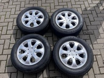 4x alu disky 4x108 R15, letní pneu 80%