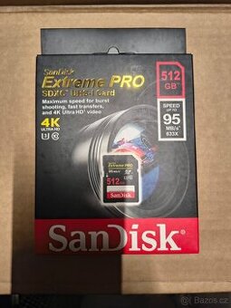 Paměťová karta SanDisk Extreme PRO SDXC UHS-I 512 GB