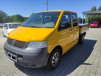 VW TRANSPORTER T5 2.5 TDi DVOUKABINA+VALNÍK,ZÁVĚS 2500KG