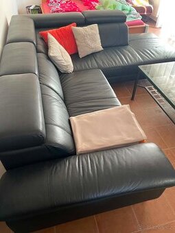 Kožená sedačka BEZ VADY, JAKO NOVÁ