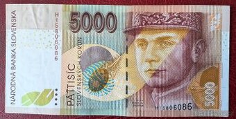 SLOVENSKÁ BANKOVKA:5000_SK-1999 M.R.Štefánik