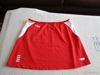 Červená sportovní elast. minisukně, vel. M, zn. Fila