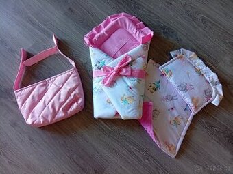 Zavinovačka a set do kočárku pro panenky
