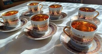 Porcelánová souprava EPIAG Laura 6+6 se zlacením