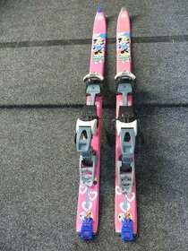 První dětské skialpy nové lyže 100cm vázání diamír +pásy