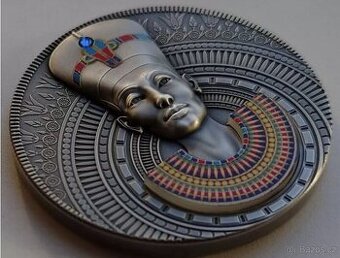 stříbrná mince Nefertiti 3 Oz 2020 High Relief Antique