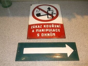 Staré smaltované cedule