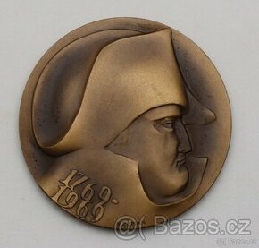 Bronzová medaile 1969 - Napoleon Bonaparte - Karel Zeman - 1
