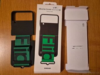 Samsung galaxy Z Flip4 silicone cover with strap