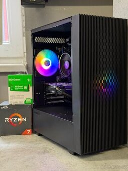 Herní PC Ryzen 1700X / 16GB / GTX1060 / 1TB nvme