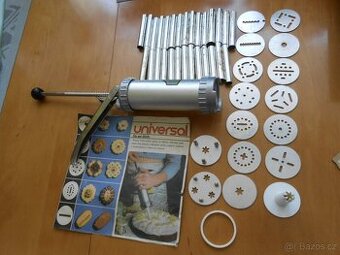 RETRO UNIVERZAL lis na těsto + 28ks trubiček na kremrole