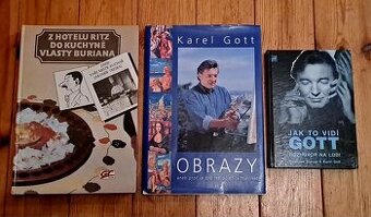 2x Karel Gott + 1x Vlasta Burian kuchařka - 1