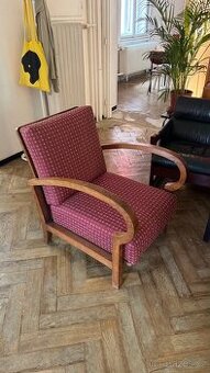 Art deco kreslo nastavitelne
