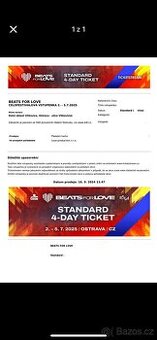 4denni vstupenka na Beats for love