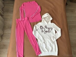 Divči mikina+sportovni spodni pradlo vel 150 cm (11-12let)