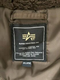 Bunda Alpha Industries N3B, hnědá, vel.XXXL