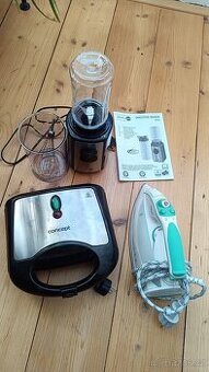 Vaflovač, žehlička, Smoothie maker