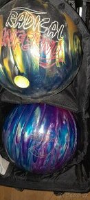 Bowlingové koule 2x s přenosnou taška na kolečkách
