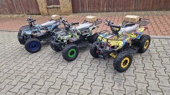 Dětská elektro čtyřkolka ATV Torino 1200W 48V graffiti žlutá