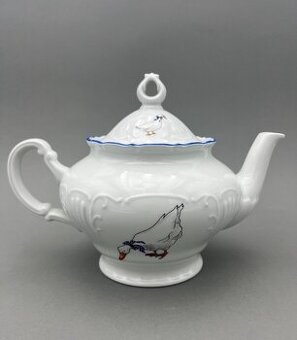 Kávová/čajová konvička s motivem hus, MZ