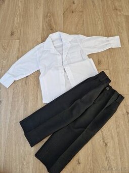 Slavnostní oblečení (kalhoty, sako a košile) vel.98