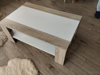 Konferenční stolek sonoma/ bílá