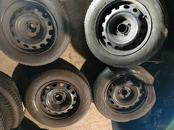 Sada kol Citroen, Opel, Peugeot 6,5x15 et27+zimní pneu r15