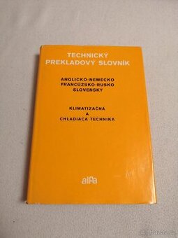 KLIMATIZAČNÁ A CHLADIACA TECHNIKA - SLOVNÍK (1978)