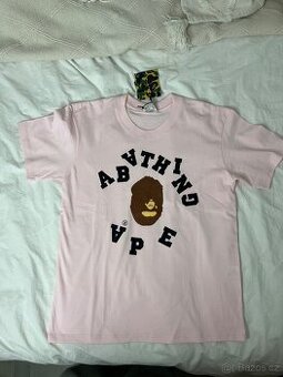 Růžové tričko A bathing Ape (Bape)