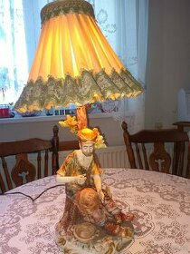 Starožitná figurální lampa v.65cm .