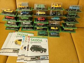 Kaleidoskop vozů Škoda DeAgostini - celkem 36 kusů 1:43