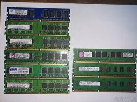 PC RAM DDR2 a DDR3 PC2, PC3 -512MB,1GB,2GB-9ks
